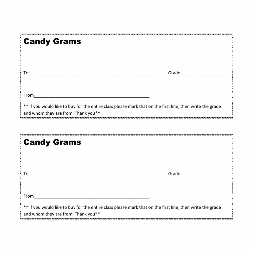 blank black and white Christmas candy gram sayings printable