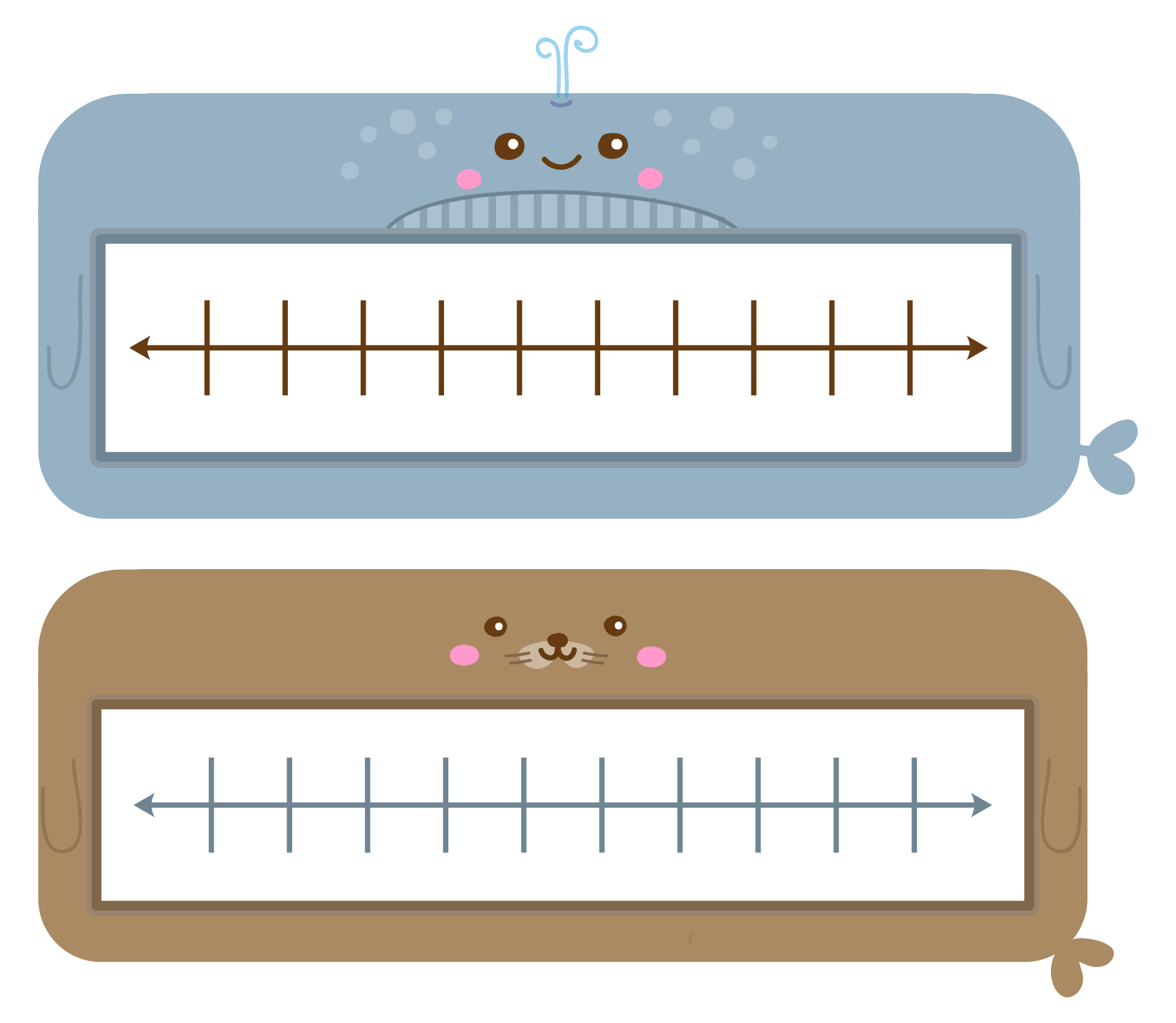 7 Best Images Of Printable Number Line Template Blank Number Line