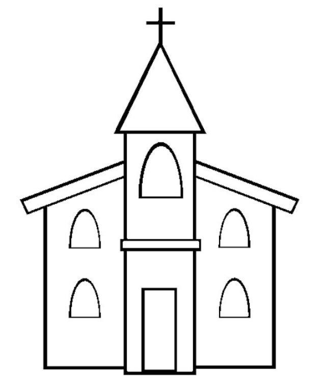 Free Printable Coloring Pages Of A Church