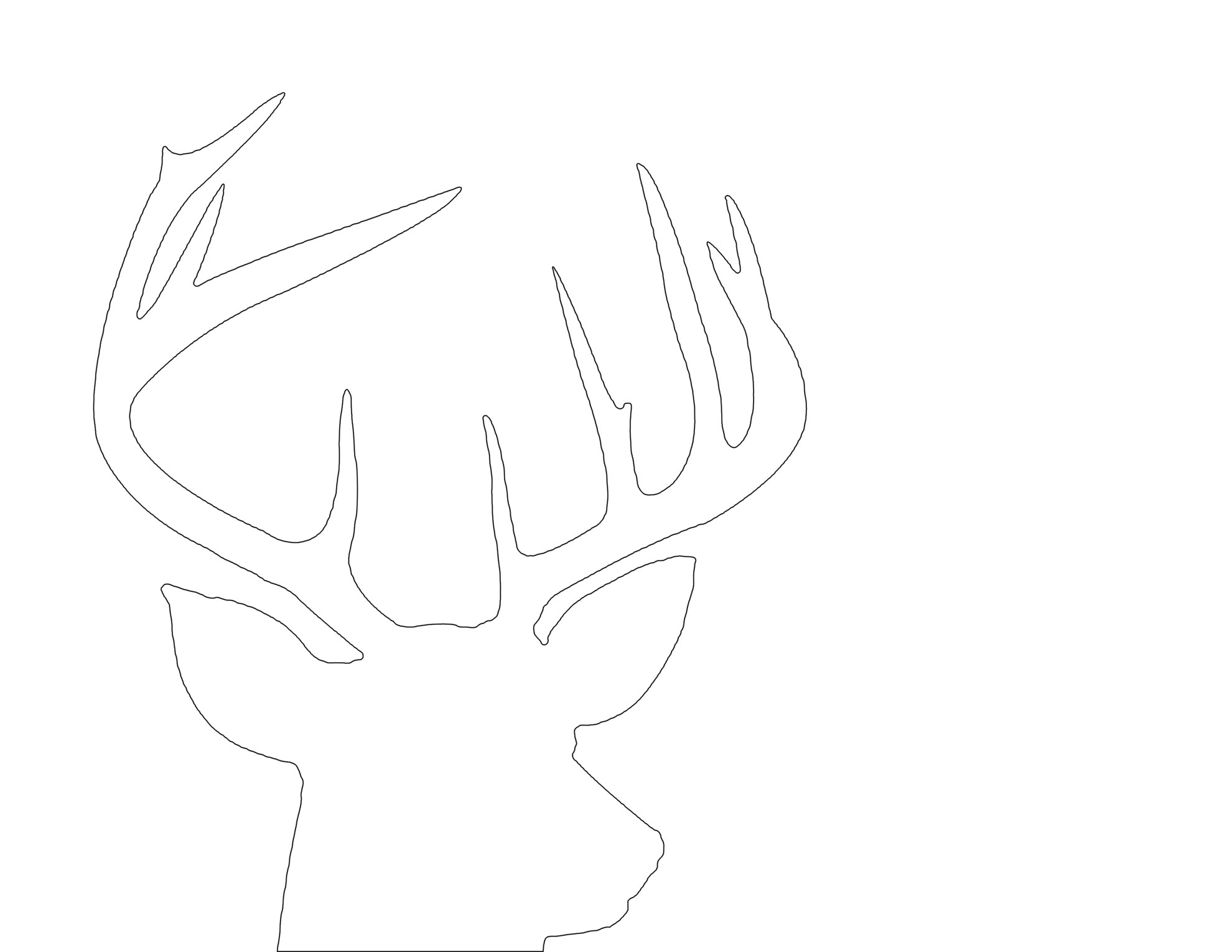 deer-head-silhouette-printable