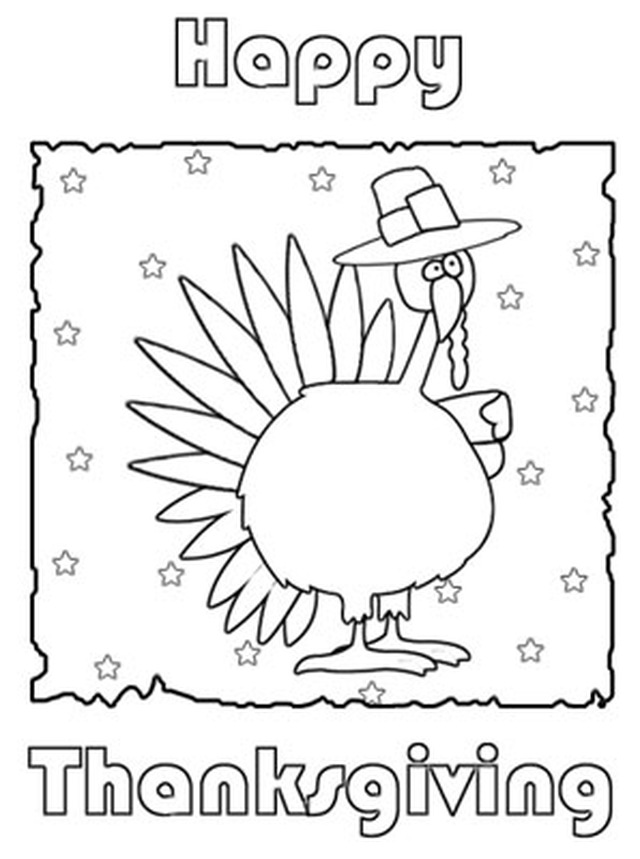 thanksgiving cards coloring pages - photo #11