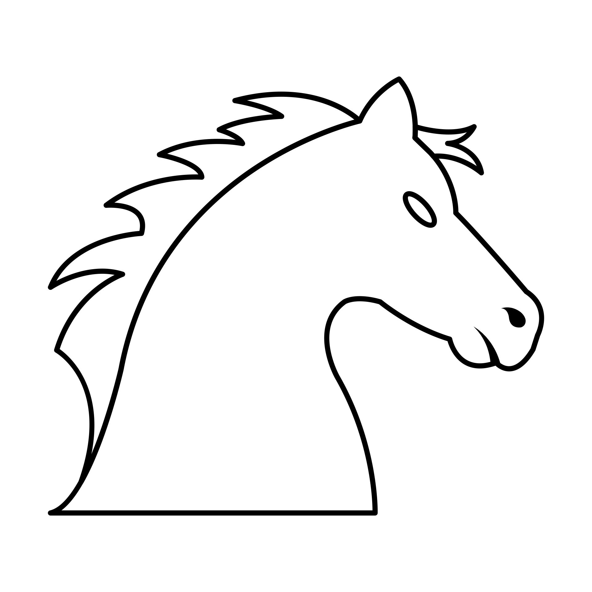 7 Best Images of Horse Head Template Printable Horse Head Cut Out