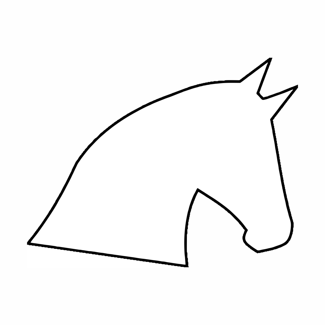 7 Best Images of Horse Head Template Printable Horse Head Cut Out