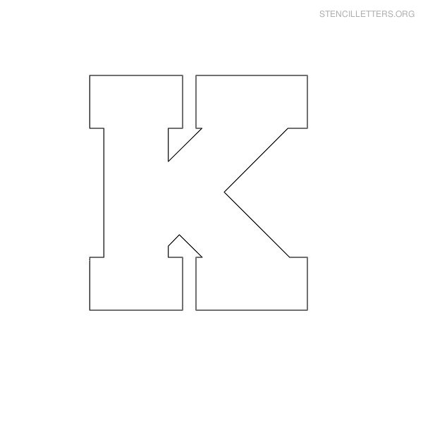 4 Best Images of Printable Letter K Template Large Size Alphabet