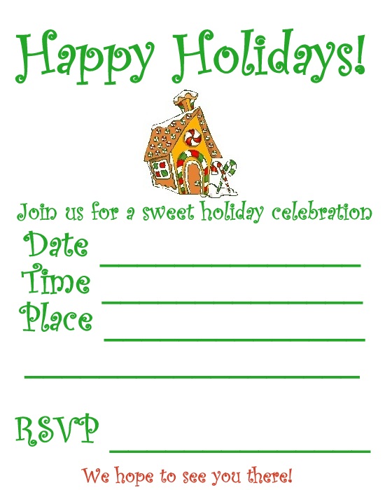 free clipart for christmas invitations - photo #48
