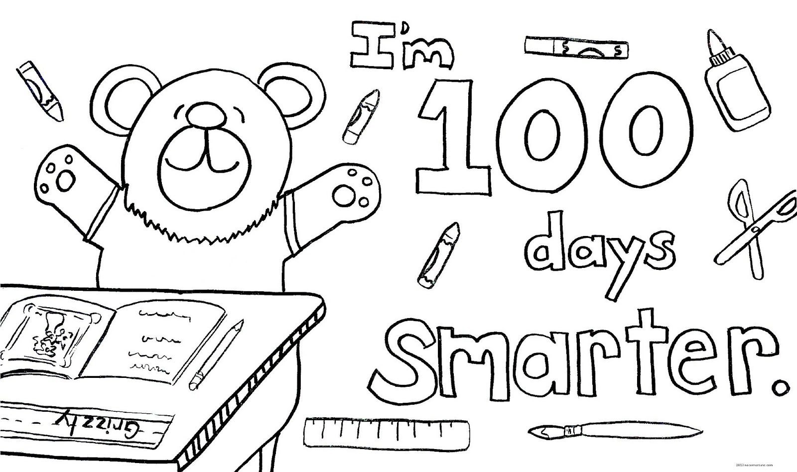 5 Best Images Of 100 Day Celebration Coloring Printables Free 100 