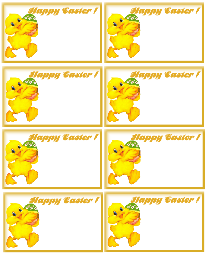 Free Printable Easter Gift Labels