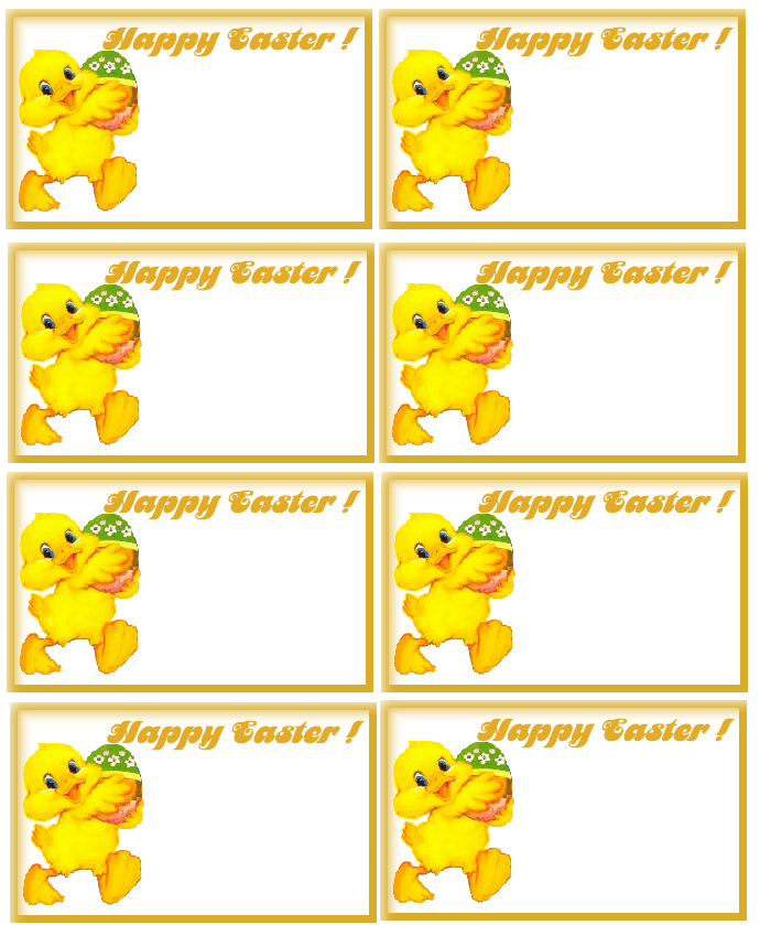 Free Easter Name Tags Printable