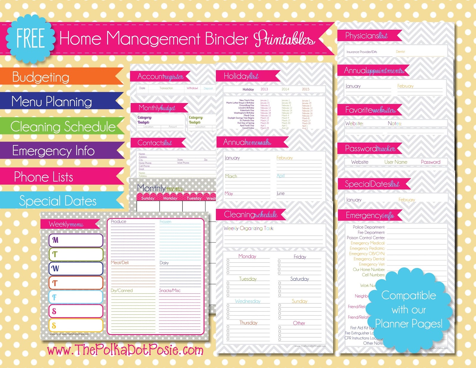 Family Binder Printables Free