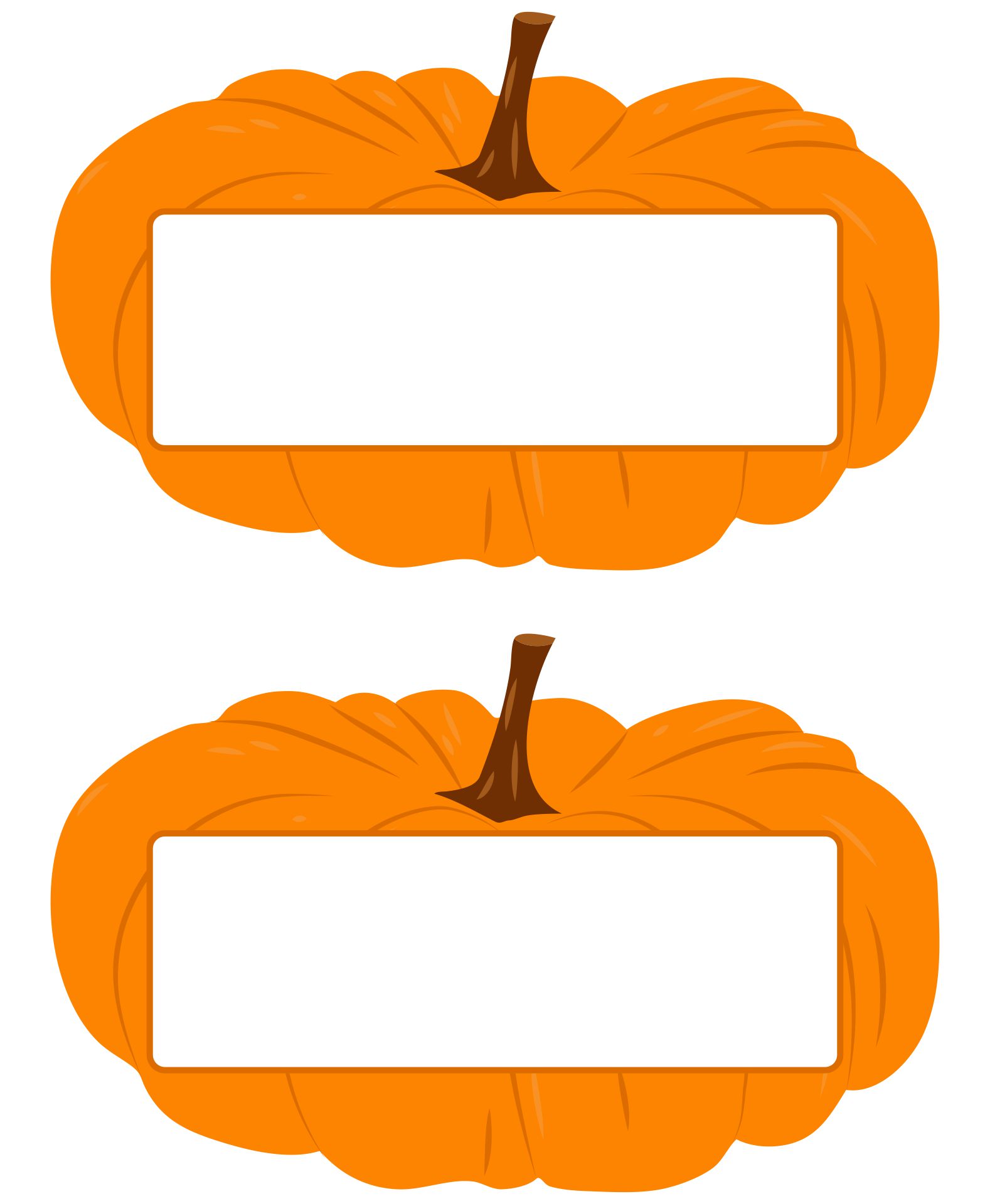 6 Best Images Of Free Printable Orange Pumpkin Free Halloween Pumpkin 