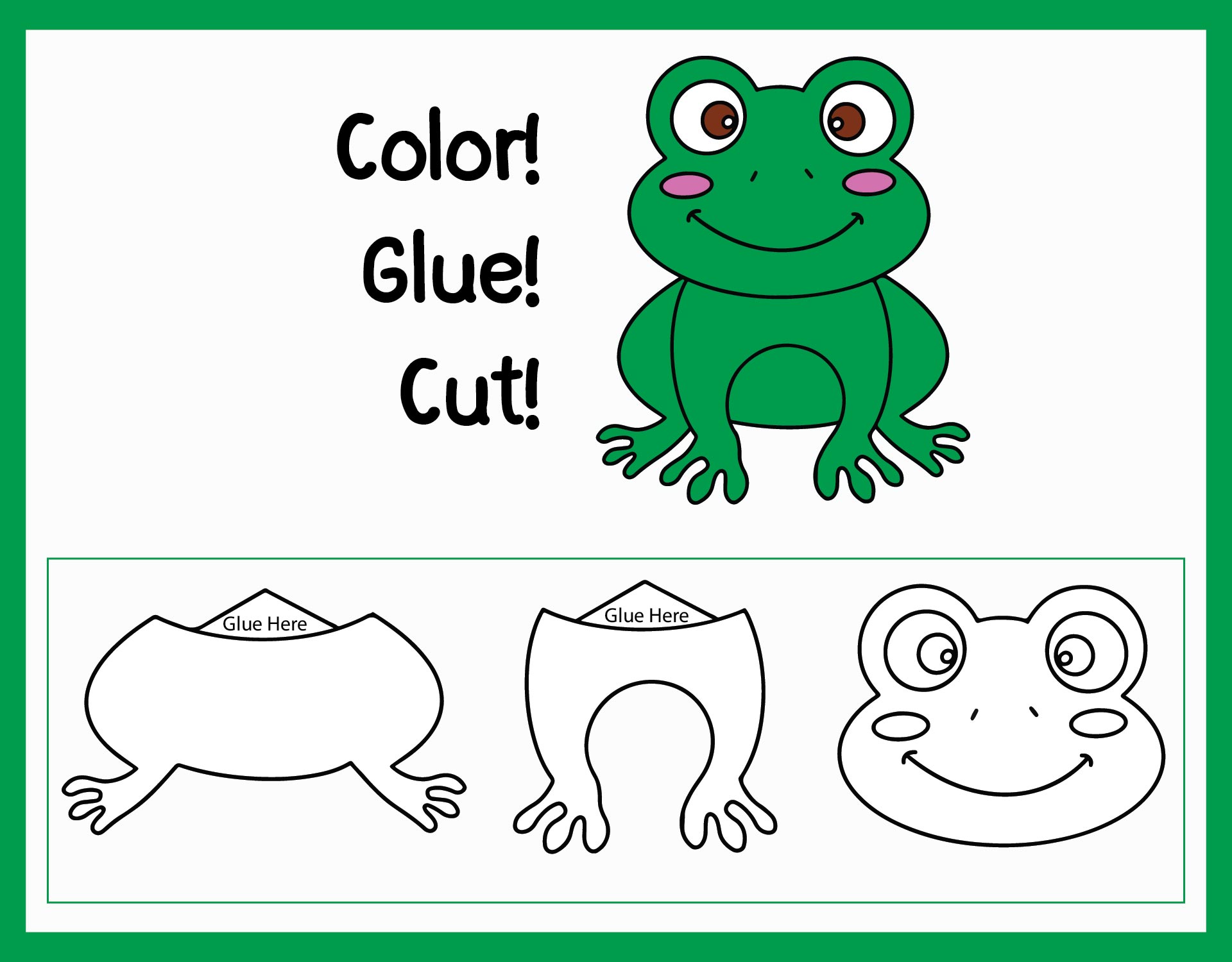 Printable Frog Craft Printable Word Searches