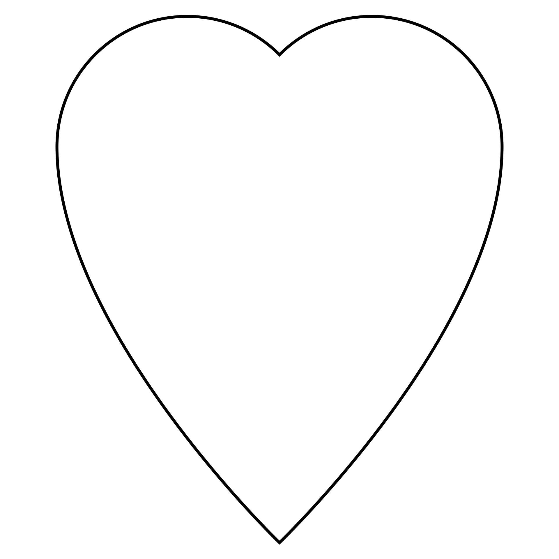 Free Extra Large Heart Template Printable