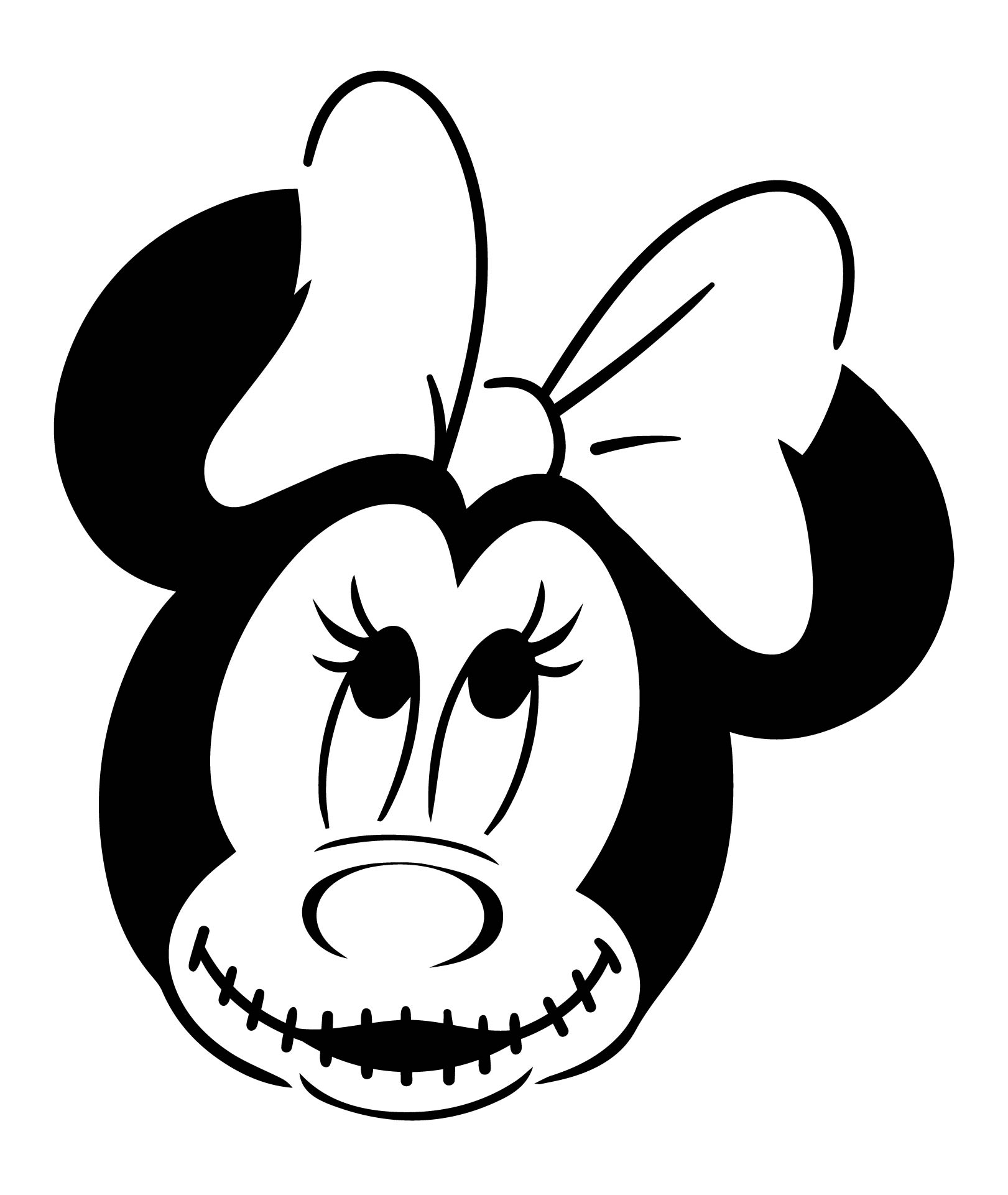 5 Best Images of Minnie Mouse Pumpkin Stencils Printable Free
