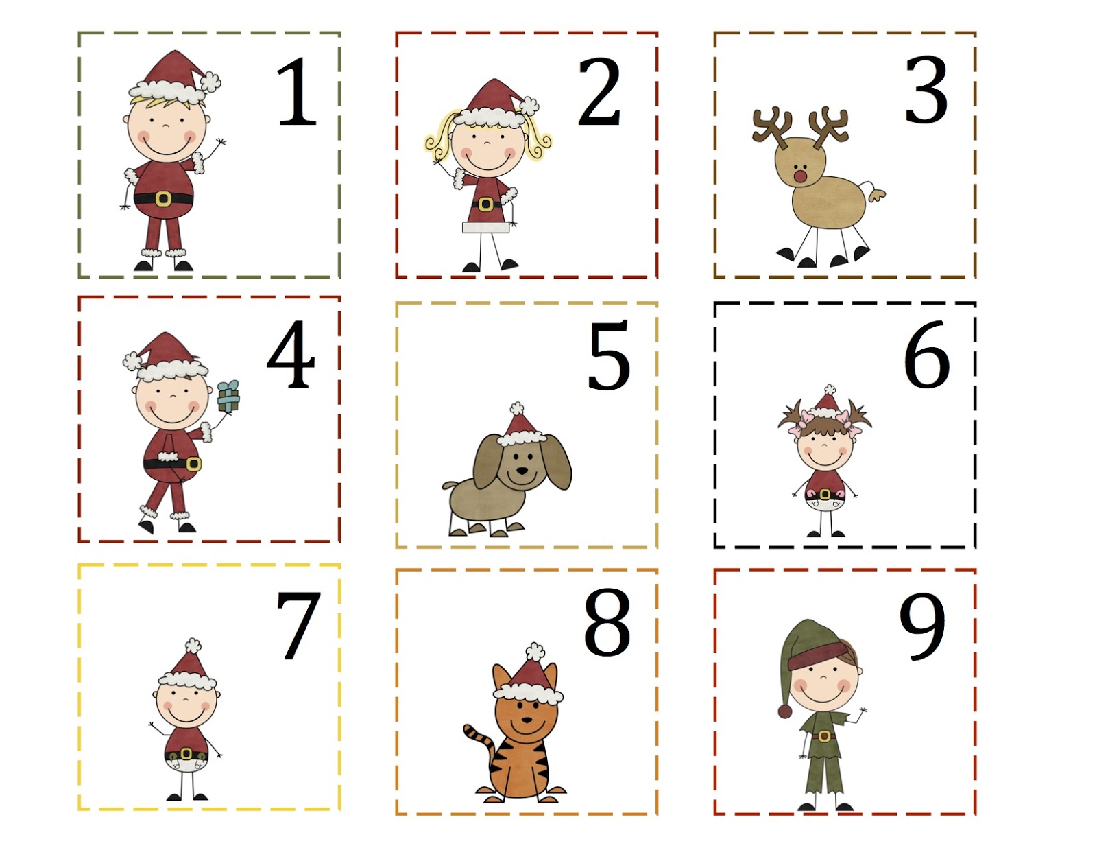 7 Best Images of 25 Days Of Christmas Numbers Printable Free