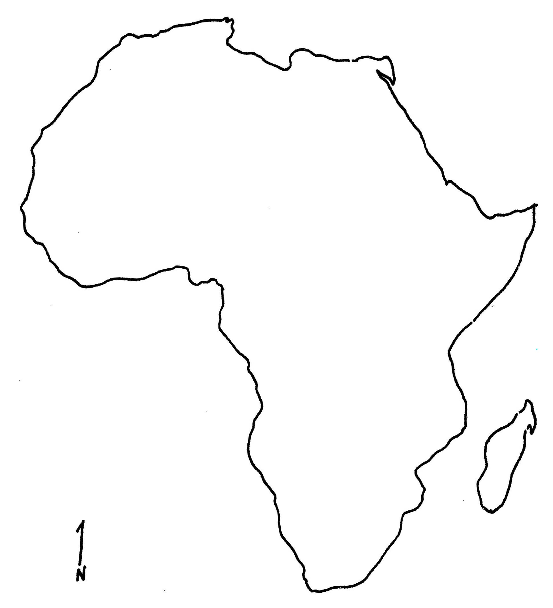 5 Best Images of Printable Blank Map Of Africa Blank Africa Map