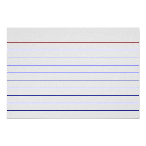 9 Best Images of Printable Index Cards With Lines Printable Index