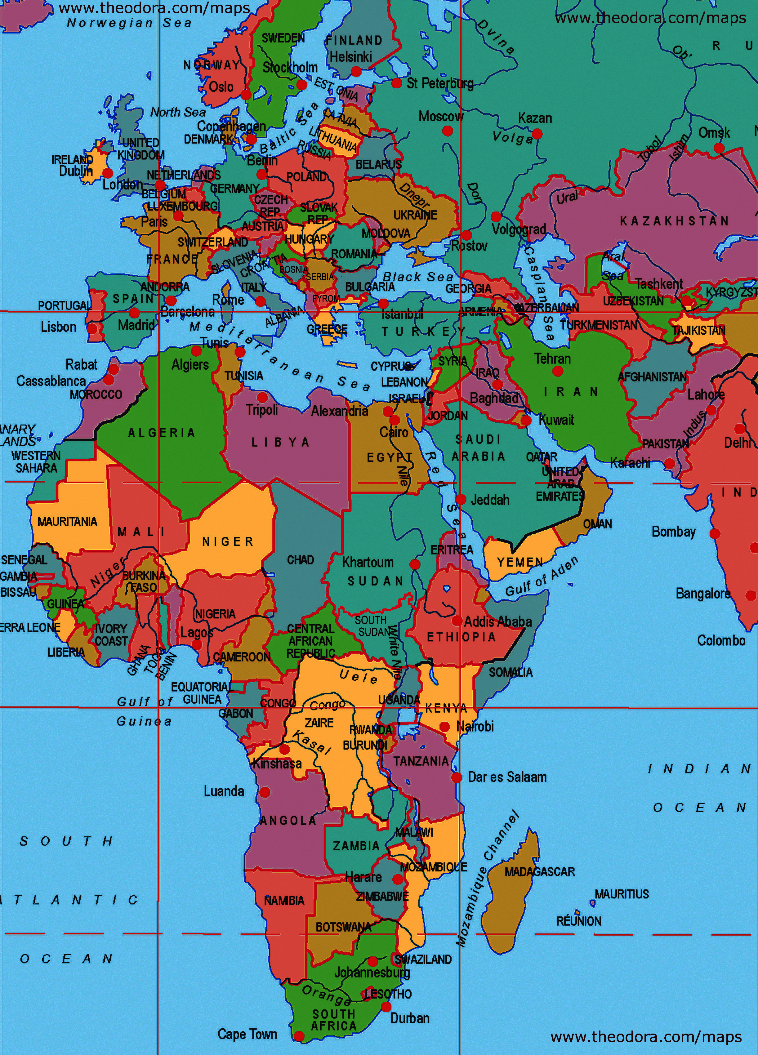 6 Best Images of Large Printable Map Of Europe - Europe Map with