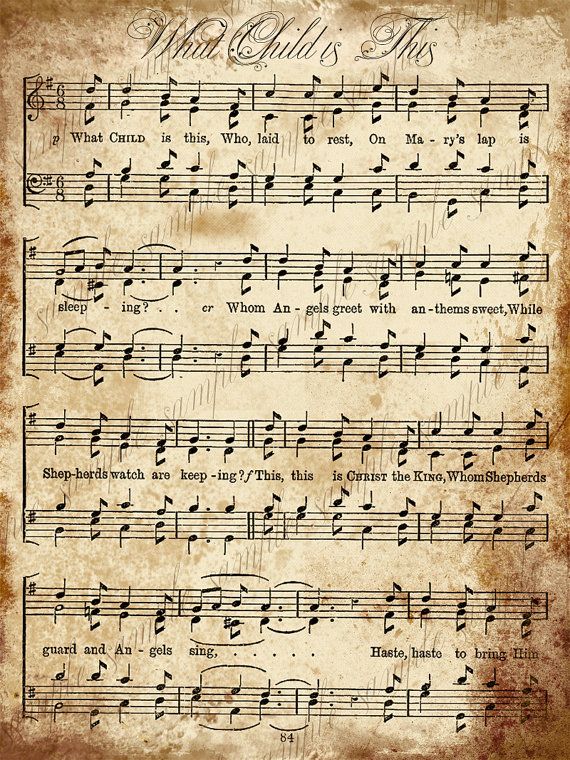 Free Printable Vintage Christmas Music Sheets