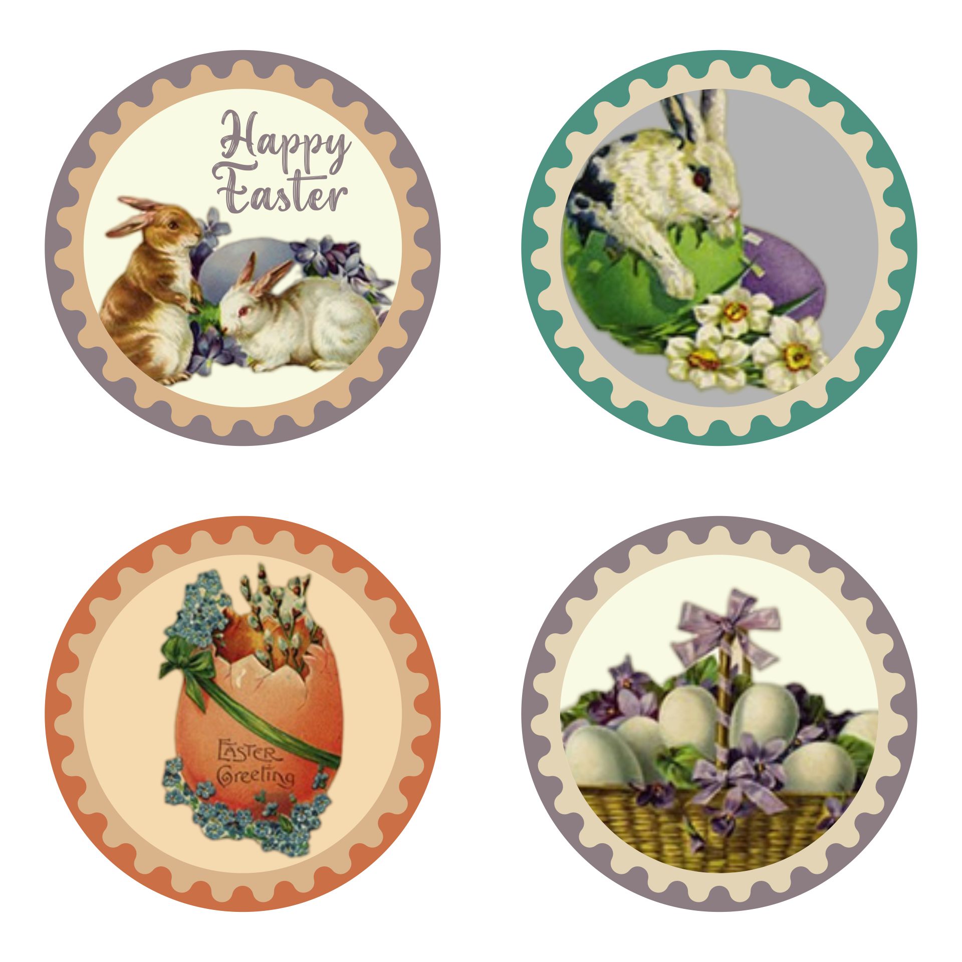 5 Best Images of Free Printable Vintage Easter Cards - Vintage Easter