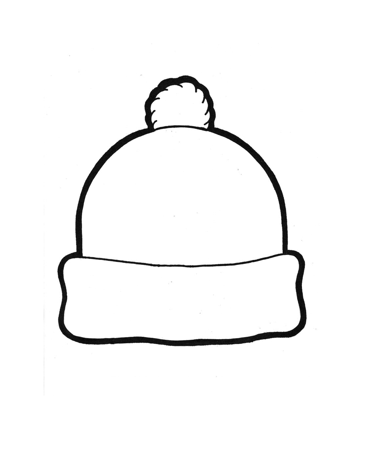 7 Best Images of Printable Hats To Color Simple Christmas Coloring