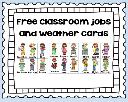 kindergarten clipart classroom jobs - photo #20