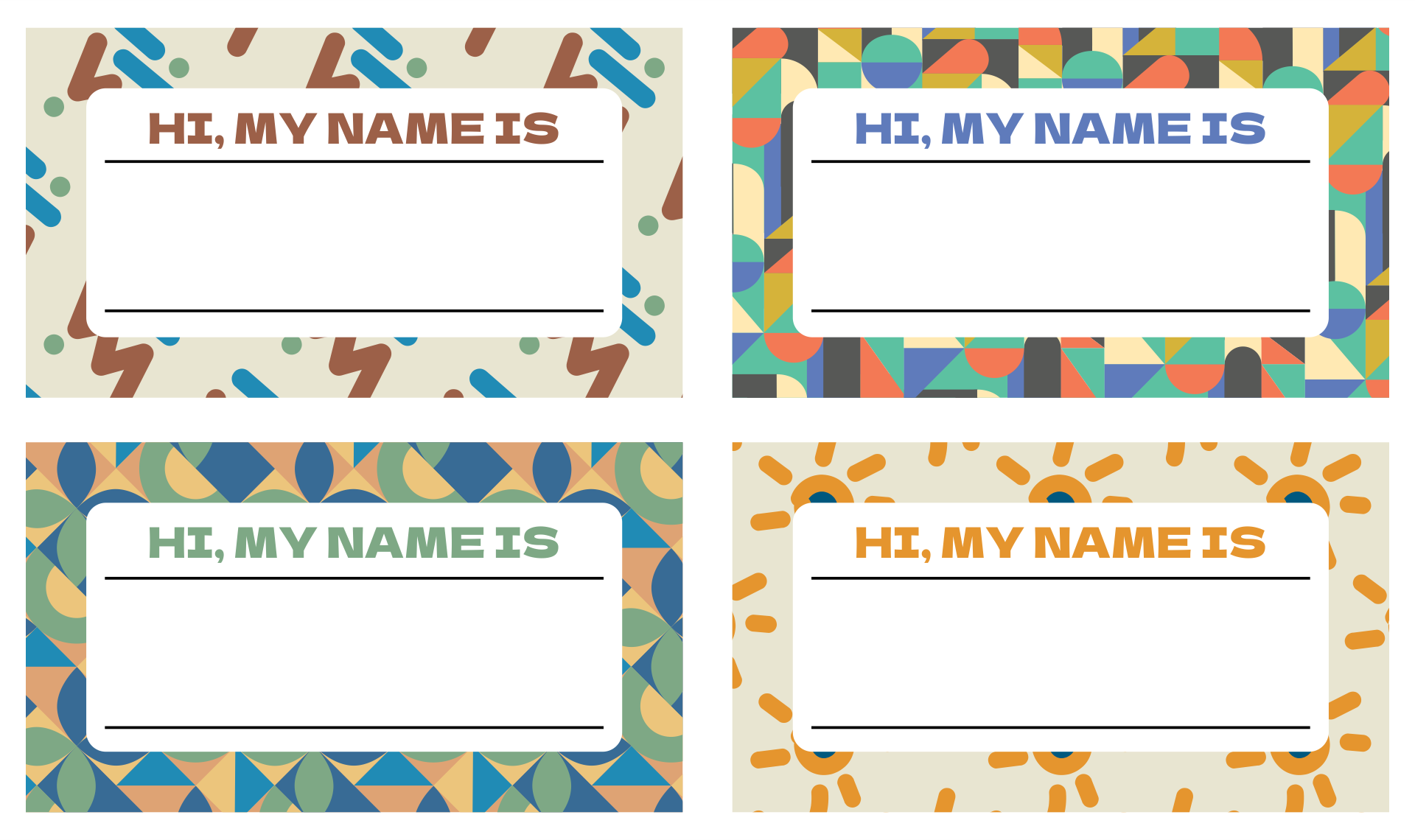 Employee Name Badge Template from www.printablee.com