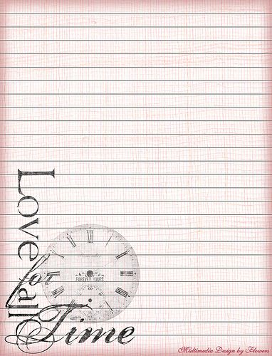 Romantic Stationery Without Lines Printable