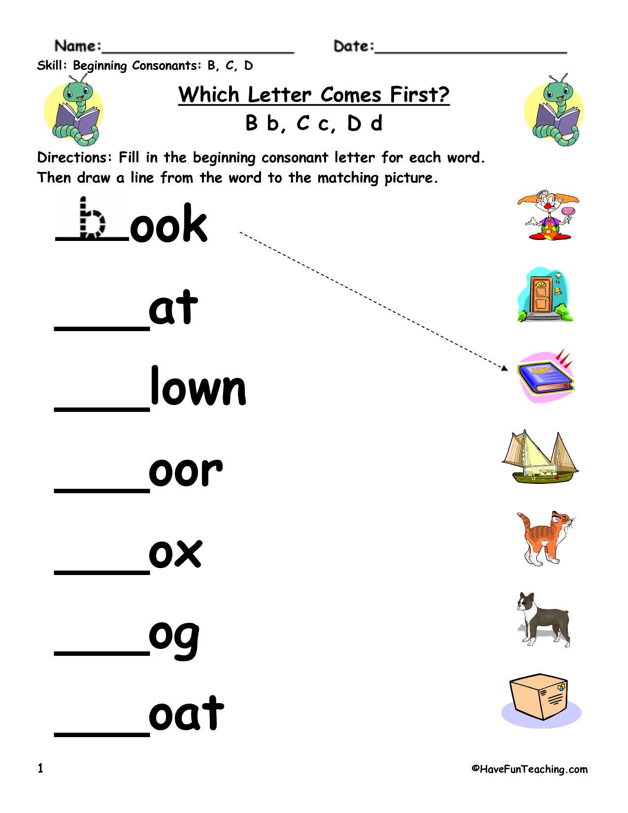 Beginning Sounds Kindergarten Worksheet beginning-sounds-kindergarten-worksheet