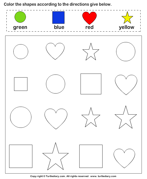 5 Best Images of Toddler Shapes And Colors Printables  Free Toddler
