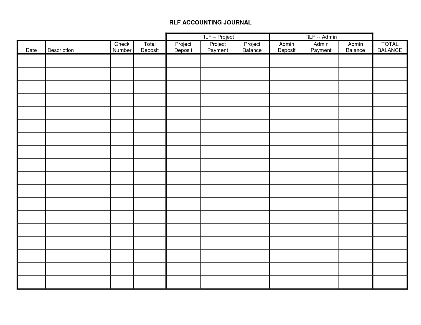 9 Best Images Of Printable Accounting Journal Templates Accounting 