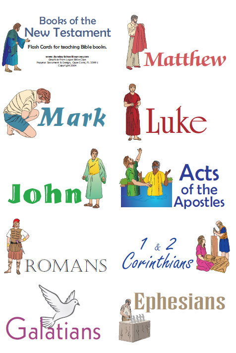 Free Printable Books Of The Bible Flash Cards