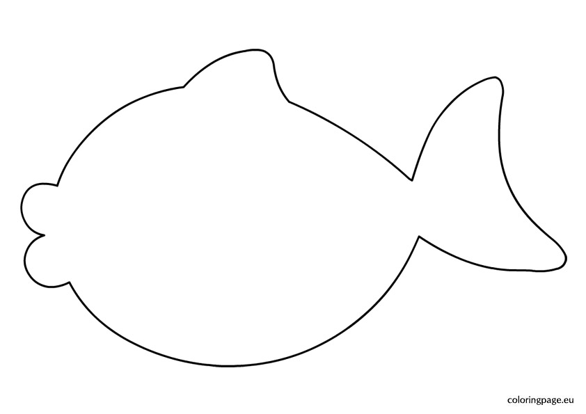 4 Best Images Of Printable Fish Outline Template Outline Template