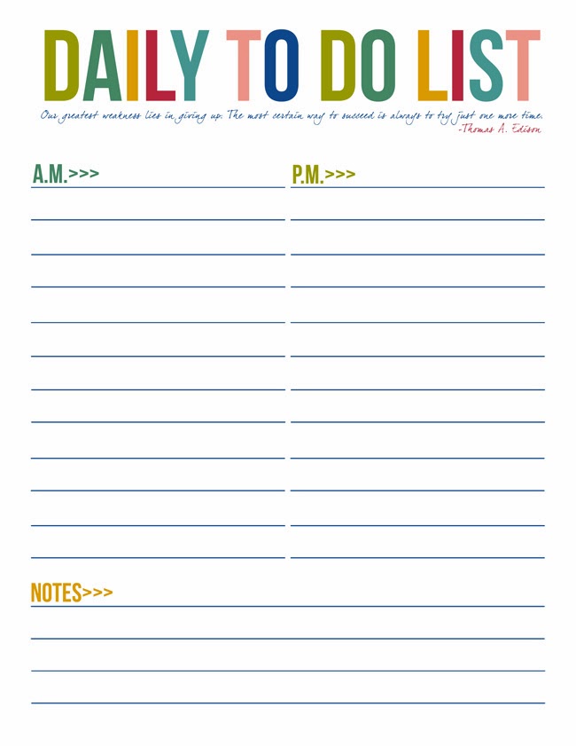 To Do List Template Free Download Word