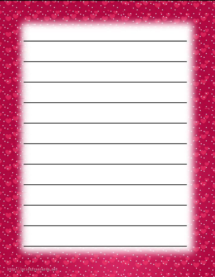 Free Lined Paper With Border 5 Best Images of Spring Writing Paper