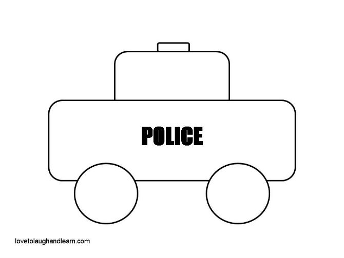 7 Best Images of Police Car Template Printable Printable Police Car