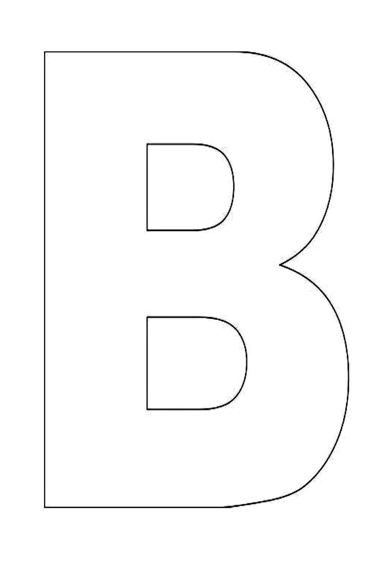 Letter B Template Free Printable