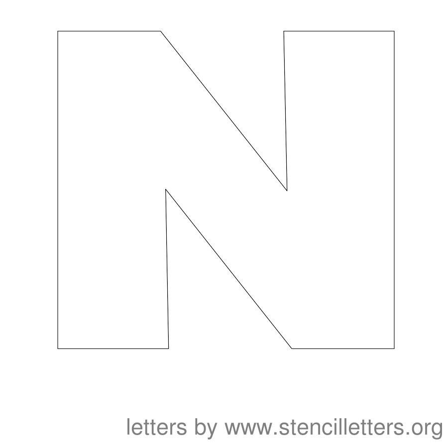 Printable Letter Stencils N | My XXX Hot Girl