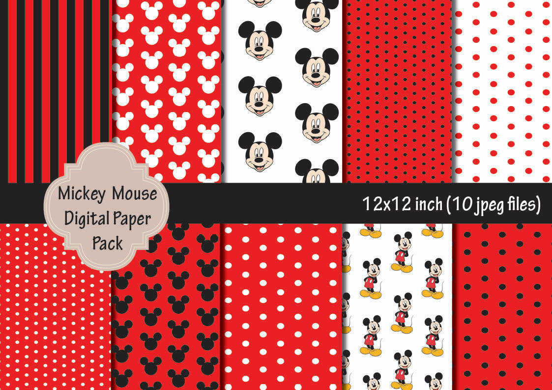 Free Printable Mickey Mouse Scrapbook Paper Get What You Need For Free