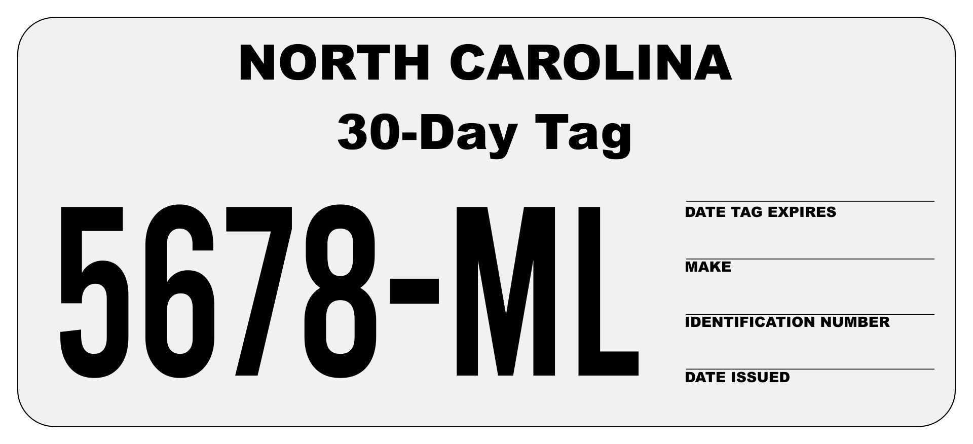Printable Temporary License Plate Arkansas