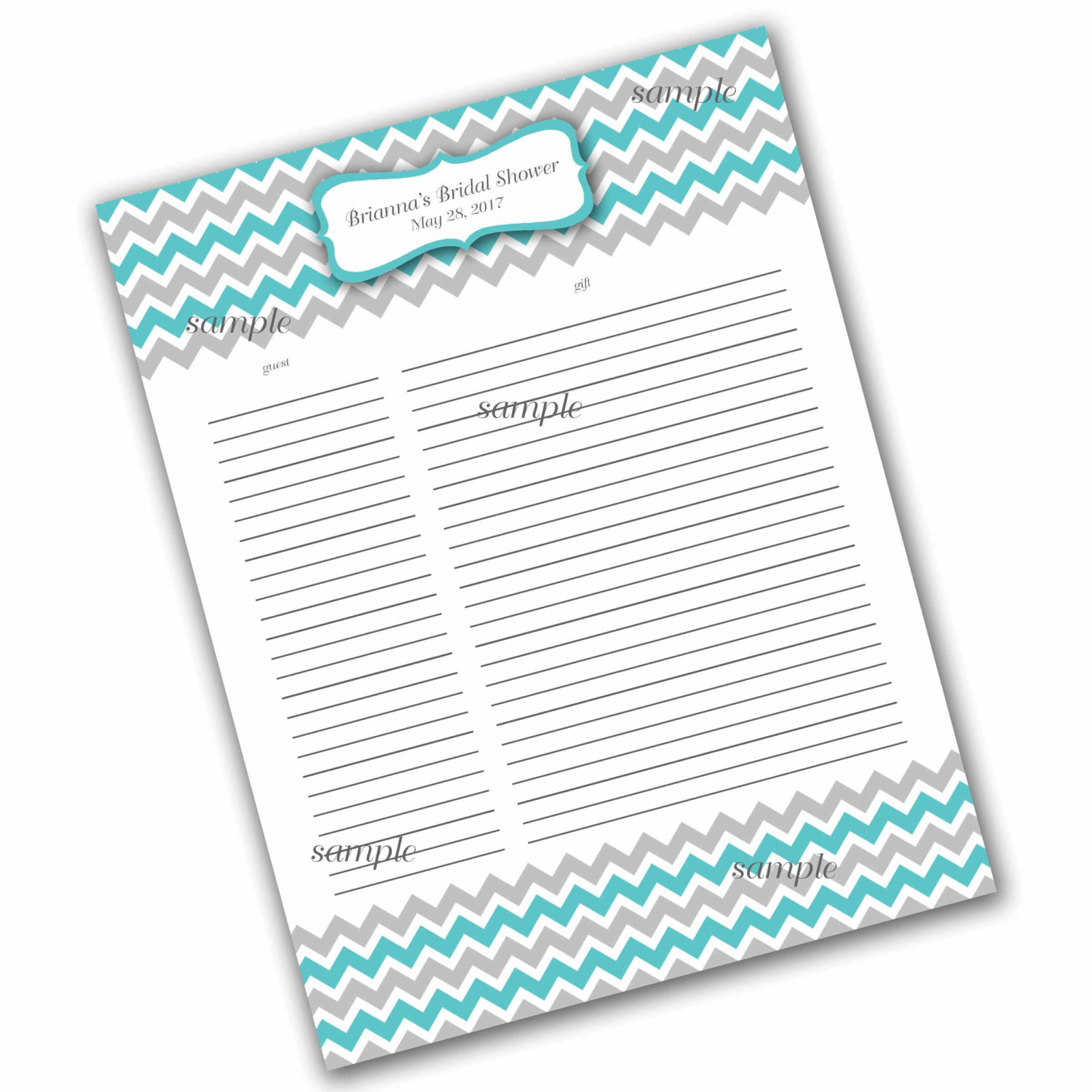 Free Printable Gift Log