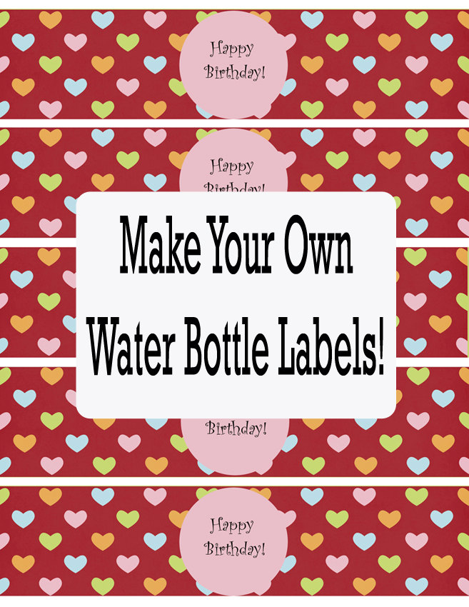 Free Printable Water Bottle Labels Template