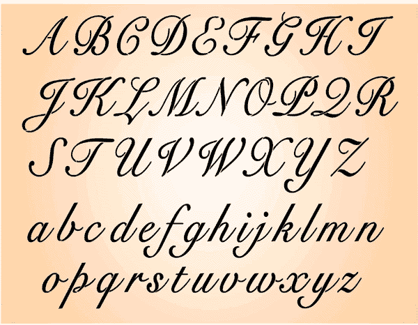 4 Best Images of Printable Alphabet Script Letters - Cursive Font