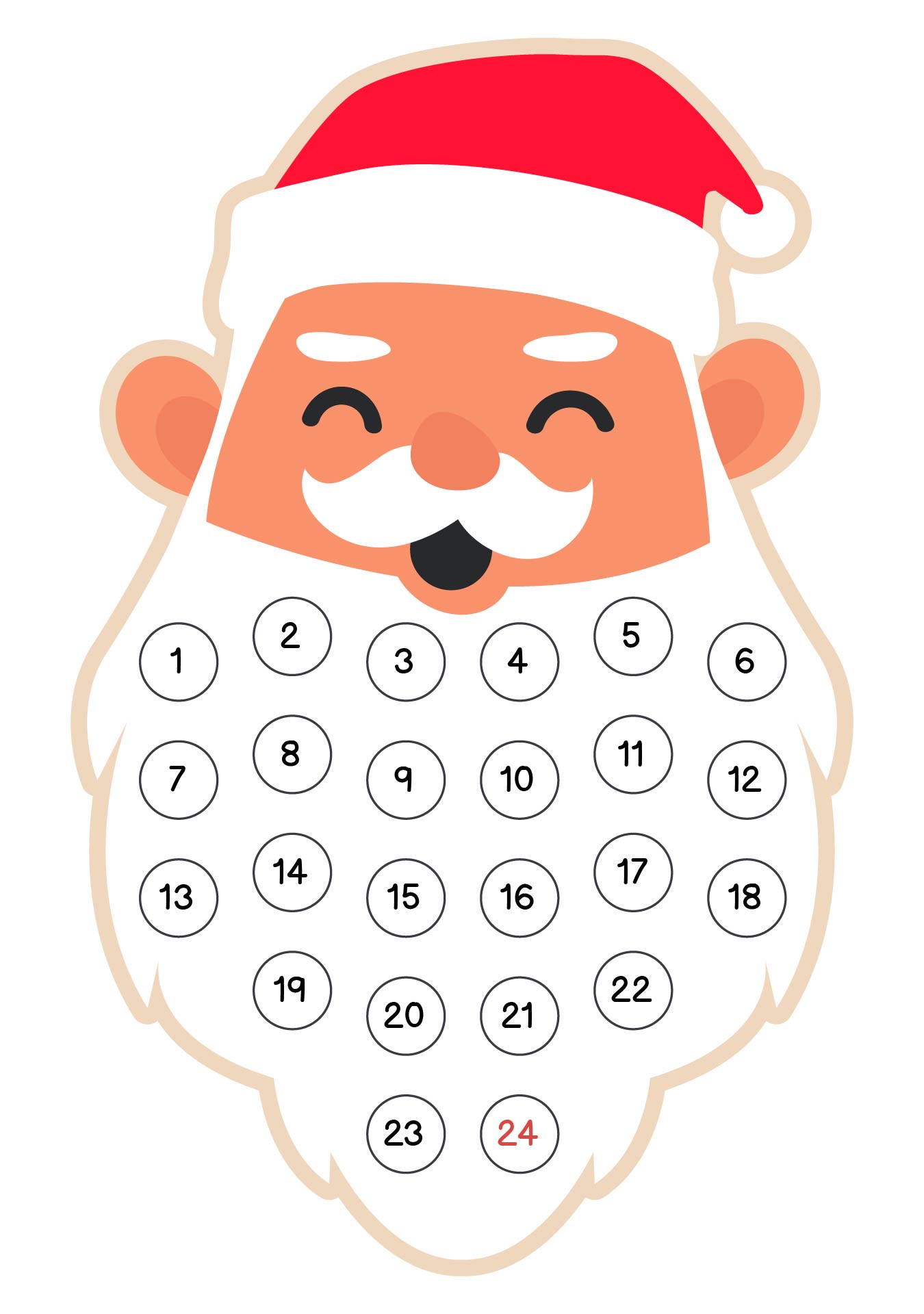 6 Best Images Of Santa Claus Advent Calendar Printable Printable 6 Best Images Of Santa Claus Advent Calendar Printable Printable