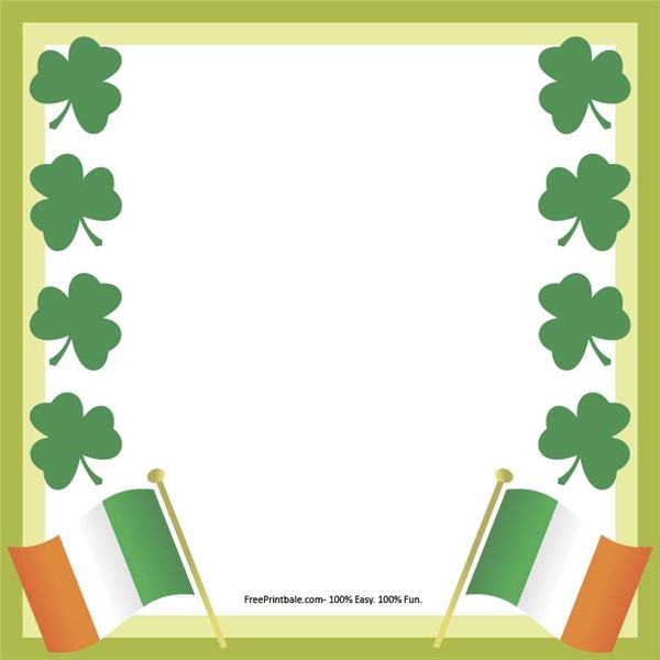 Free Printable Shamrock Borders