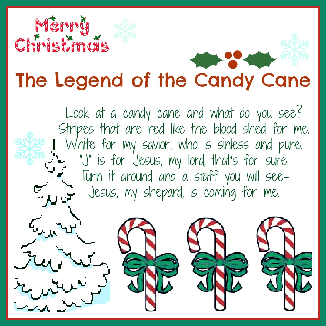 7 Best Images of Candy Cane Poem Printable Tag Grinch Candy Cane Poem