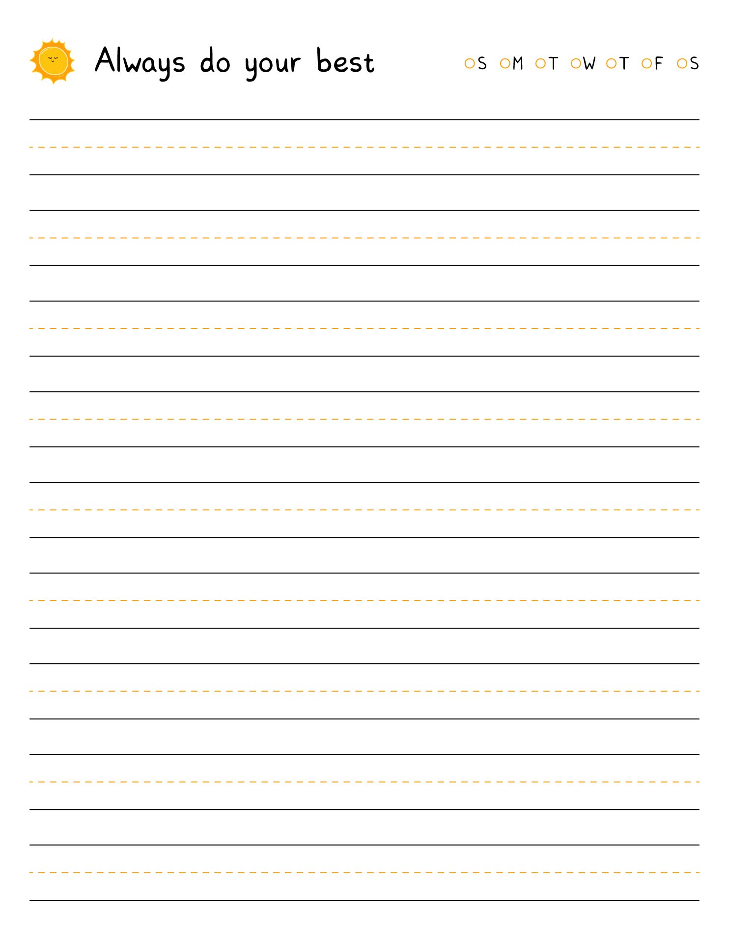 7 Best Images Of 1st Grade Handwriting Paper Printable Printable 12 
