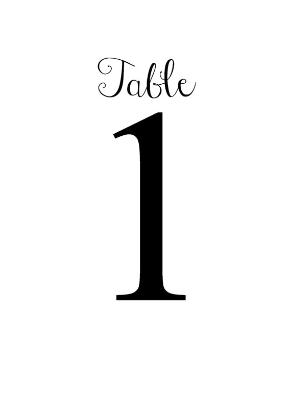Classroom Table Numbers Free Printable