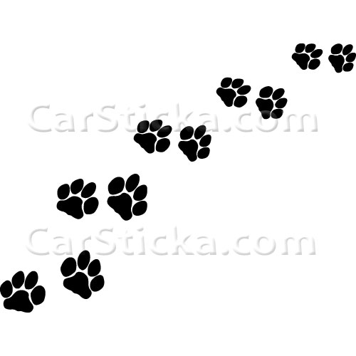 clipart- dog and cat paw prints - photo #21