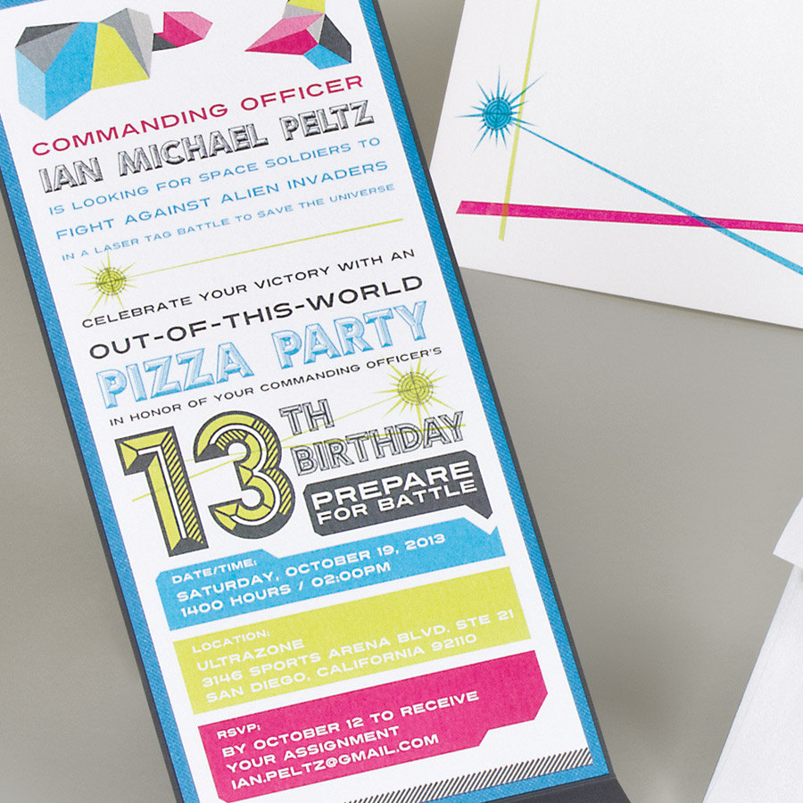 Free Printable 13 Year Old Birthday Invitations