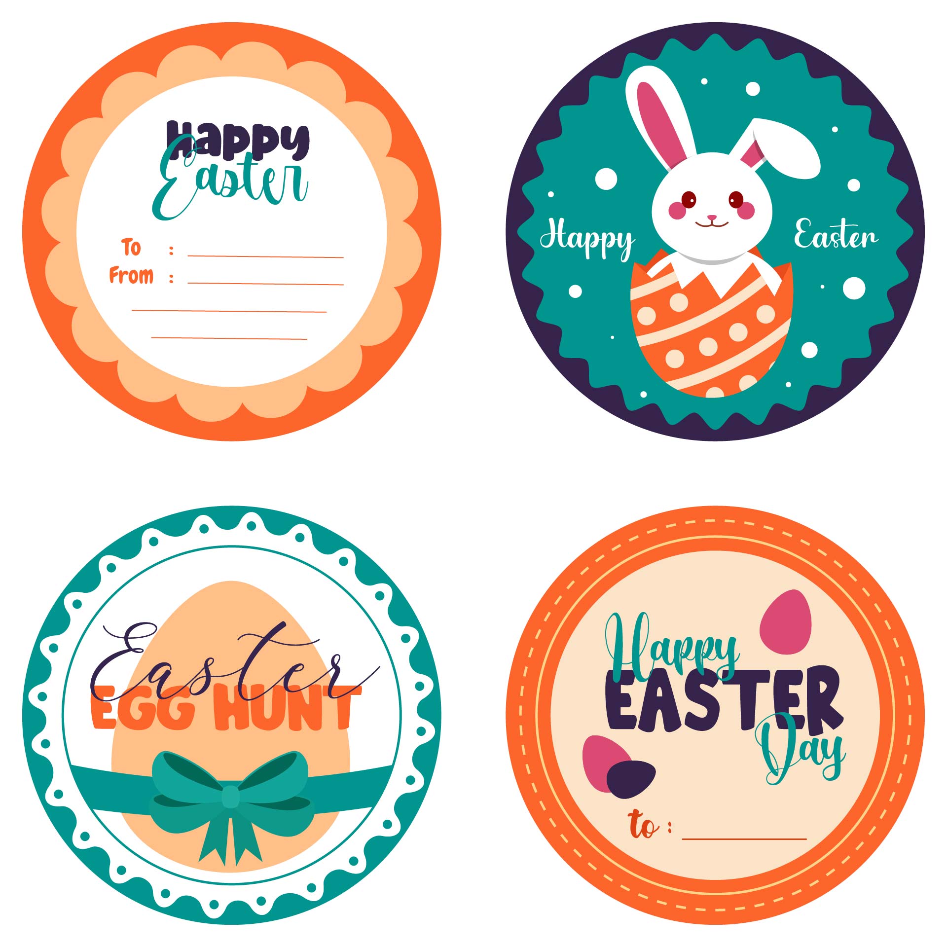 4 Best Images of Happy Easter Gift Tags Free Printables Free
